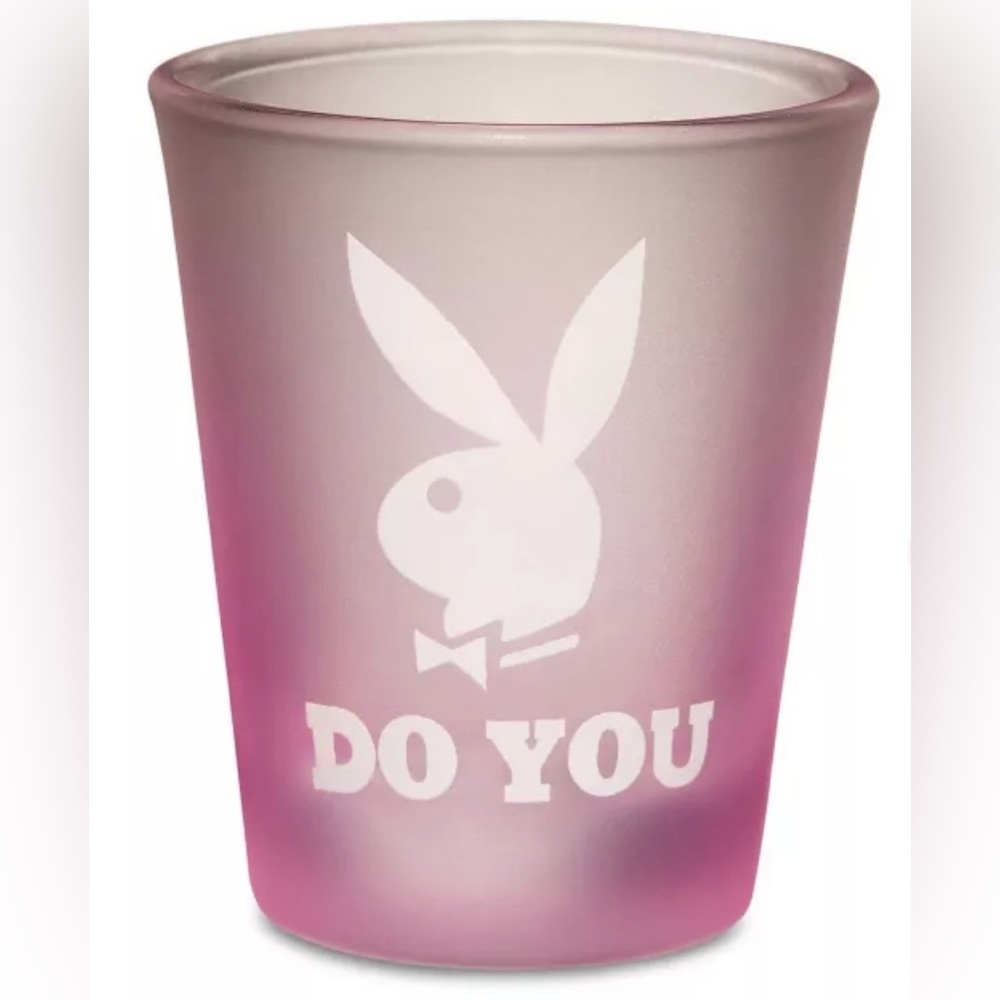 PLAYBOY Pink Gradient Shot Glass- New